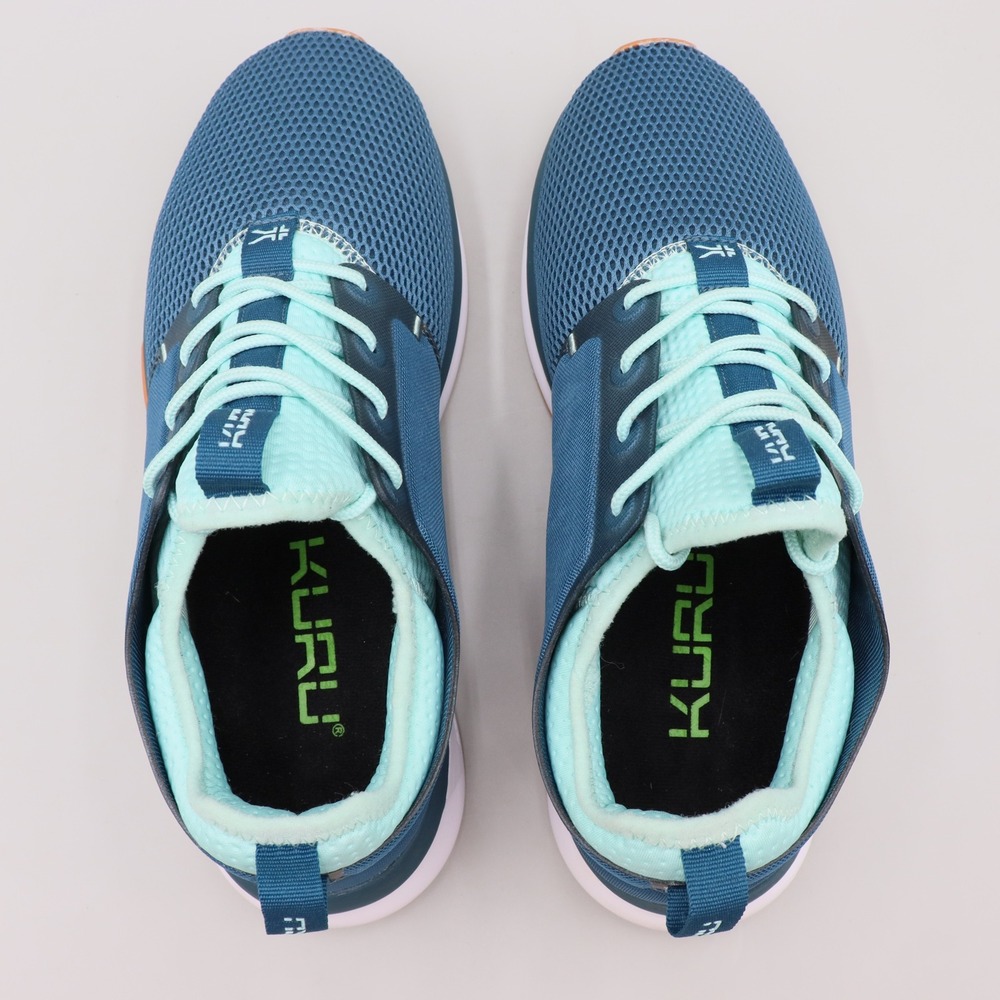 KURU Atom Womens 9.5 Wide Tidal Wave White Oasis Blue Athletic Walking Sneakers - Picture 6 of 7
